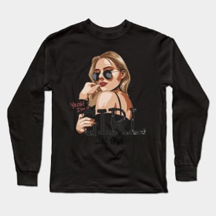 glasses girl Long Sleeve T-Shirt